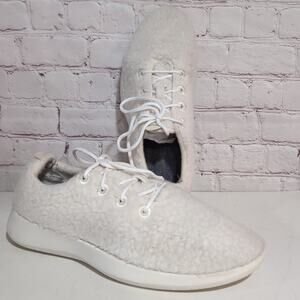 Allbirds Wool Runners Fluff Womens Size 10 Cream Casual Walking Shoes Sneaker